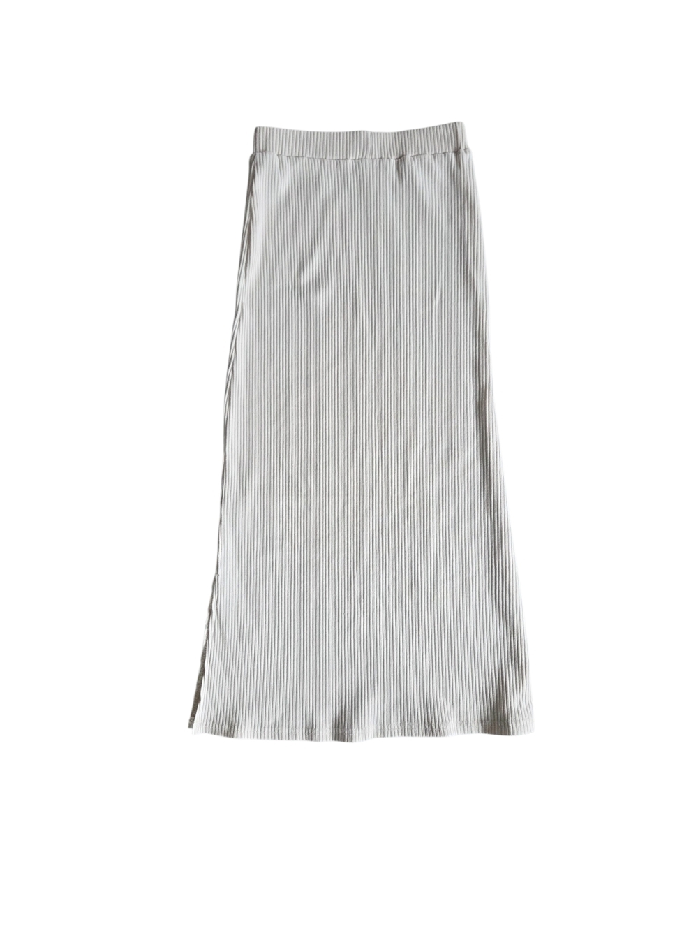 Mikarose Cream Ribbed Maxi Skirt XS